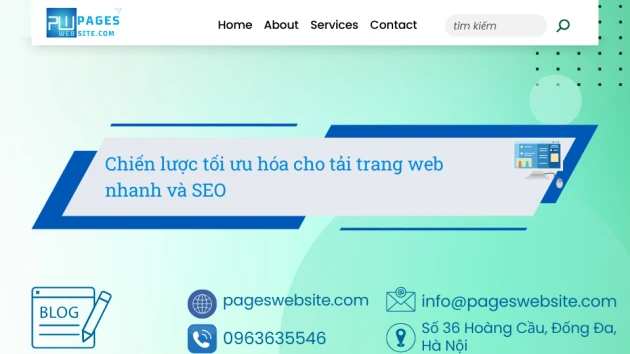 Ảnh của Pageswebsite với tiêu đề Chiến lược tối ưu hóa cho tải trang web nhanh và SEO