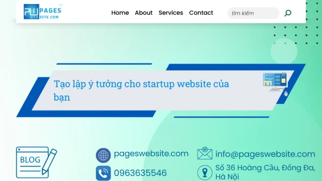 Ảnh của Pageswebsite với tiêu đề Tạo lập ý tưởng cho startup website của bạn