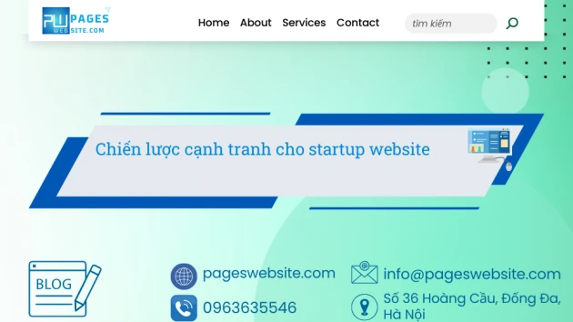 Ảnh của Pageswebsite với tiêu đề Chiến lược cạnh tranh cho startup website