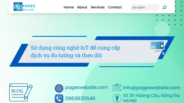 Ảnh blog của Pageswebsite về Sử dụng công nghệ IoT để cung cấp dịch vụ đo lường và theo dõi