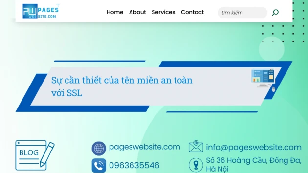 Ảnh blog của Pageswebsite về Sự cần thiết của tên miền an toàn với SSL