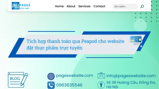 Ảnh blog của Pageswebsite về Tích hợp thanh toán qua Peapod cho website đặt thực phẩm trực tuyến
