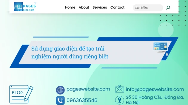 Ảnh blog của Pageswebsite về Sử dụng giao diện để tạo trải nghiệm người dùng riêng biệt